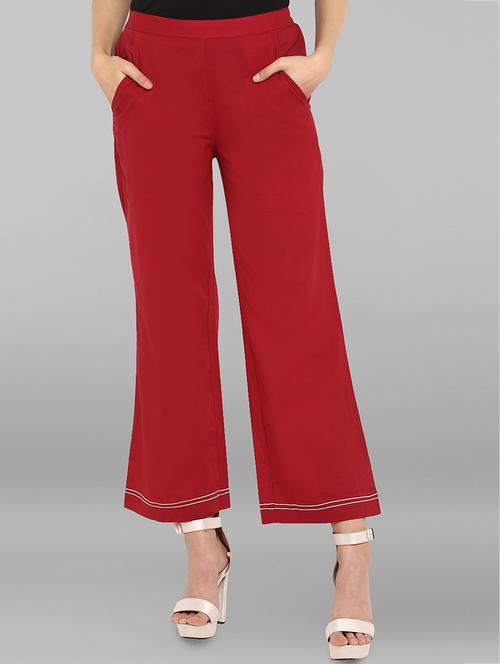 elasticated waist wide leg trouser - 15938589 - Very Small Image - 1