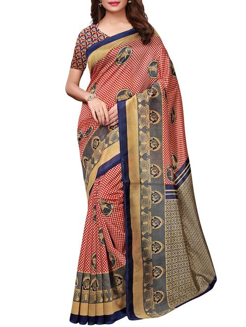 animal print saree - 15940001 - Very Small Image - 1