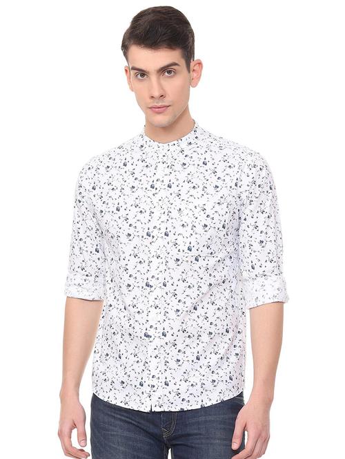 white printed casual shirt - 15940395 - Very Small Image - 1