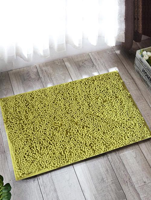 lushomes chenille olive green thick and fluffy 2200 gsm bathmat - 15940577 - Very Small Image - 1
