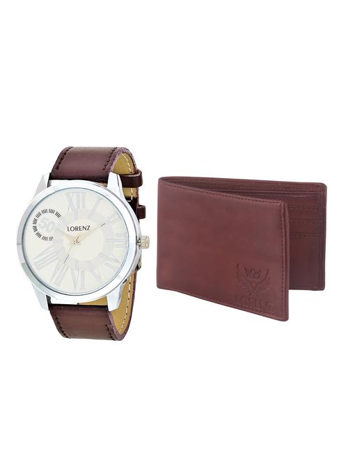 lorenz cm-1043wl-04 combo of analog watch and wallet - 15941183 - Very Small Image - 1