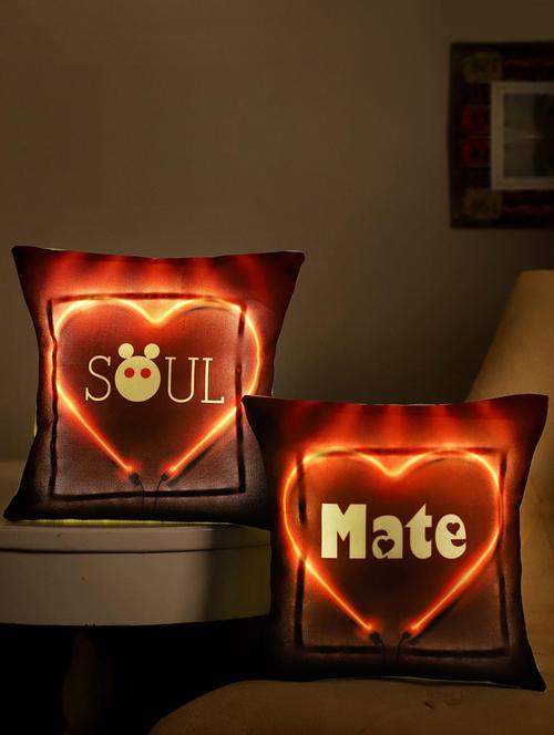 set of 2 printed led cushions with yellow light canvas poly duck material dimensions (l x w)- 10-11 inches each. - 15941866 - Very Small Image - 1