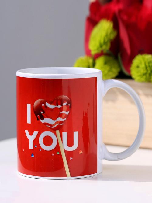 ceramic white mug with print height 4 inches & diameter 3 inches. - 15941939 - Very Small Image - 1