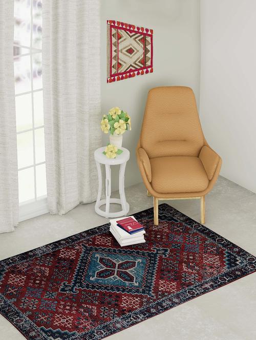 classical pattern polyamide nylon faded diamond rug area rug - 15942718 - Very Small Image - 1