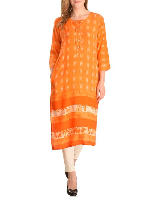 straight printed kurta with pocket - 15942881 - Very Small Image - 1