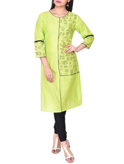 olive. kalamkari straight kurta - 15944359 - Very Small Image - 1