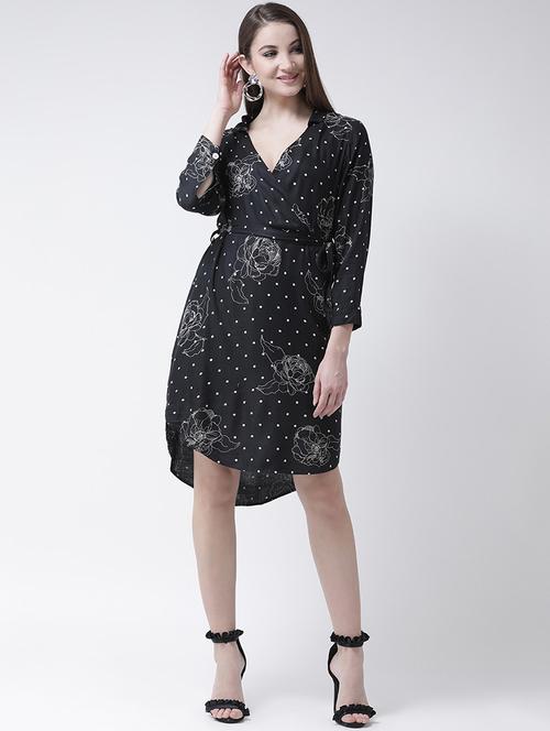 women's high low printed dress - 15944599 - Very Small Image - 1