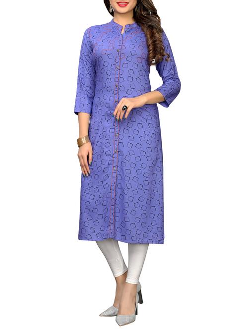 embroidered straight kurta - 15945449 - Very Small Image - 1