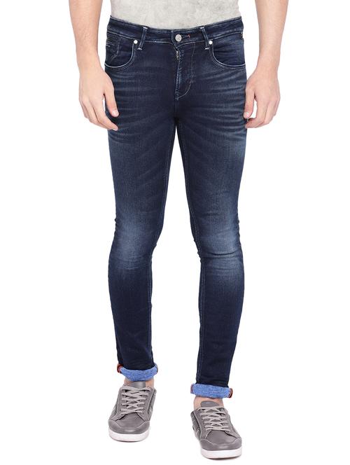 blue cotton washed jeans - 15945518 - Very Small Image - 1