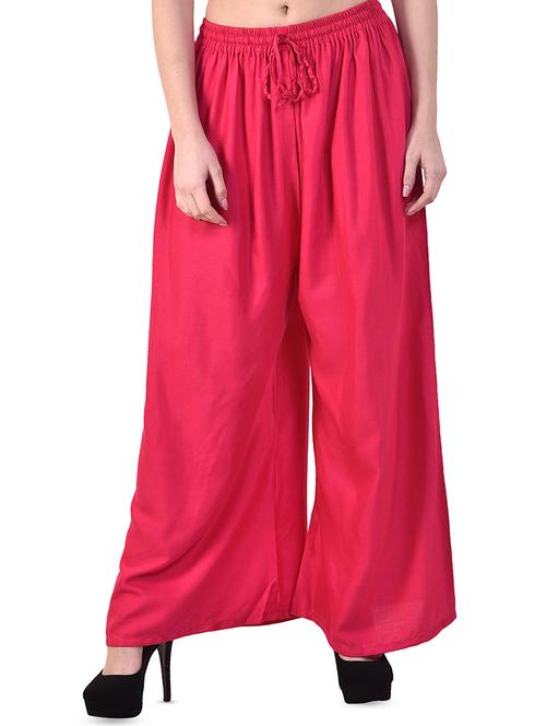 drawstring waist flared palazzo - 15945698 - Very Small Image - 1
