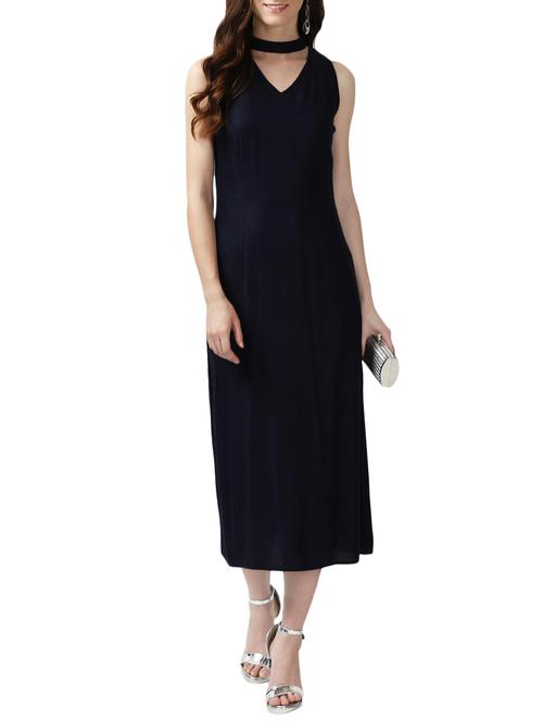 choker neck a-line dress - 15945996 - Very Small Image - 1