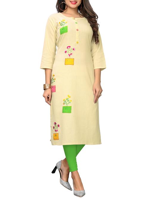 embroidered straight kurta - 15946188 - Very Small Image - 1