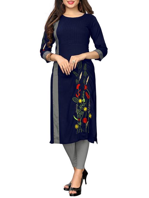 women's straight kurta - 15946192 - Very Small Image - 1
