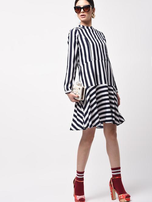 ruffled hem a-line dress - 15946344 - Very Small Image - 1
