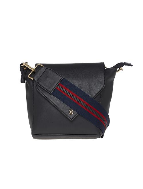black leatherette (pu) sling bag - 15948371 - Very Small Image - 1