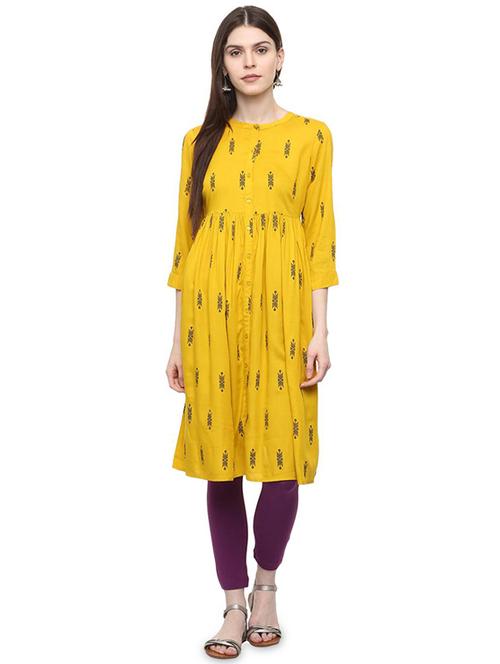 flared printed kurta - 15948411 - Very Small Image - 1