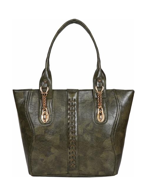 green leatherette (pu) regular tote - 15949032 - Very Small Image - 1