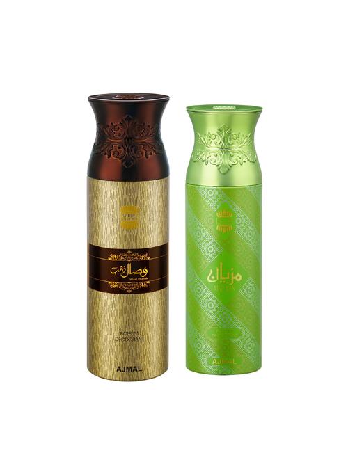 ajmal wisal dhahab (men's) & mizyaan (unisex) deodorants - 15949656 - Very Small Image - 1