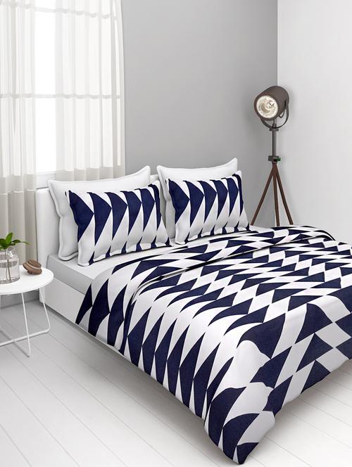 double bed polycotton bedsheet with 2 pillow covers - 15950770 - Very Small Image - 1