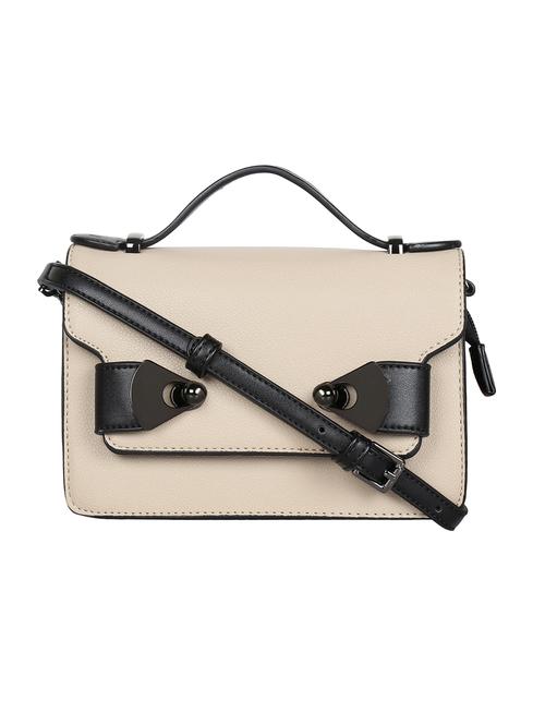 cream leatherette (pu) regular sling bag - 15950881 - Very Small Image - 1