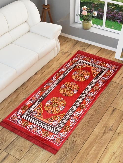 red multipurpose jute runner - 3x5 ft - 15951435 - Very Small Image - 1