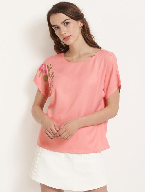 tie back embroidered top - 15951561 - Very Small Image - 1