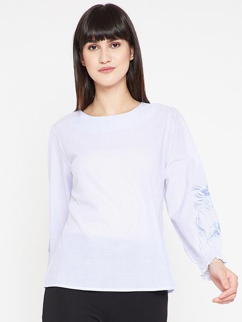 floral embroidered long sleeve top - 15951734 - Very Small Image - 1