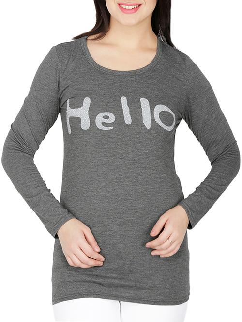 embellished letter print top - 15953628 - Very Small Image - 1