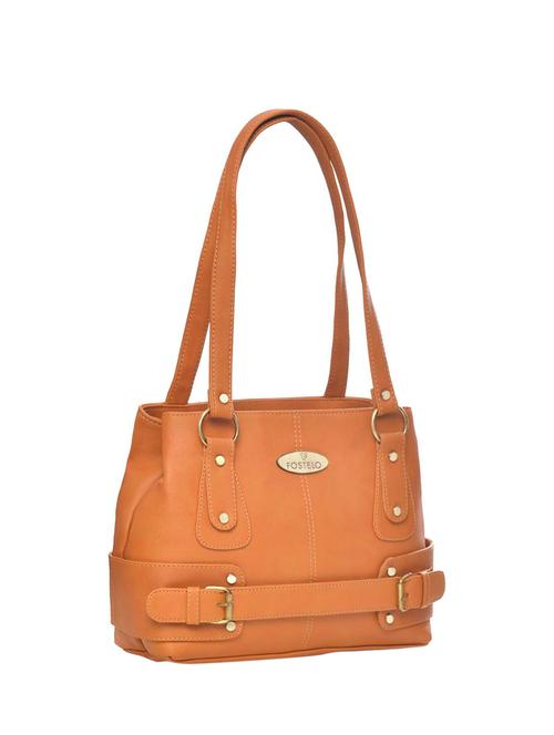 tan leatherette (pu) handbag - 15953704 - Very Small Image - 1