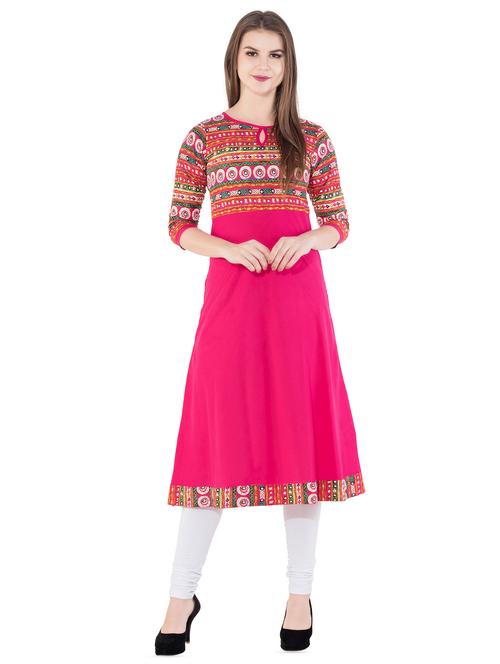 printed a-line kurta - 15953920 - Very Small Image - 1