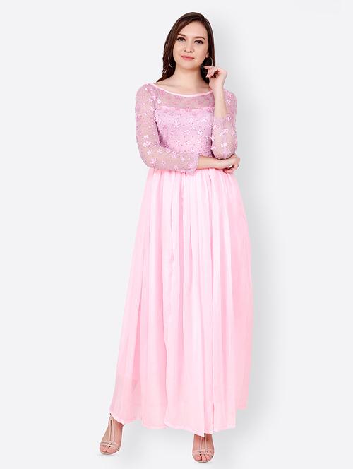 floral sequined flared maxi dress - 15953924 - Very Small Image - 1