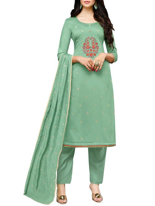 embroidered unstitched suit - 15954117 - Very Small Image - 1