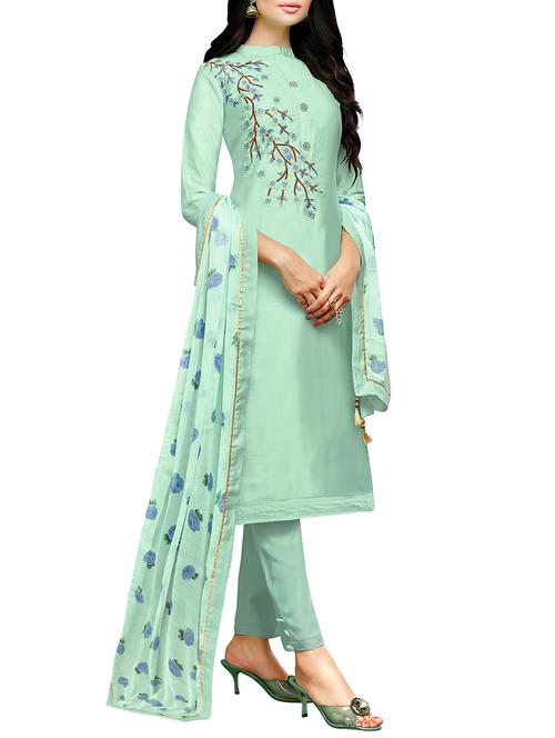 embroidered unstitched suit - 15954119 - Very Small Image - 1
