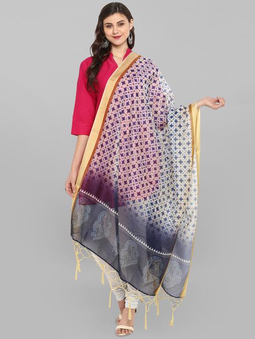 printed dupatta with fringes - 15954507 - Very Small Image - 1