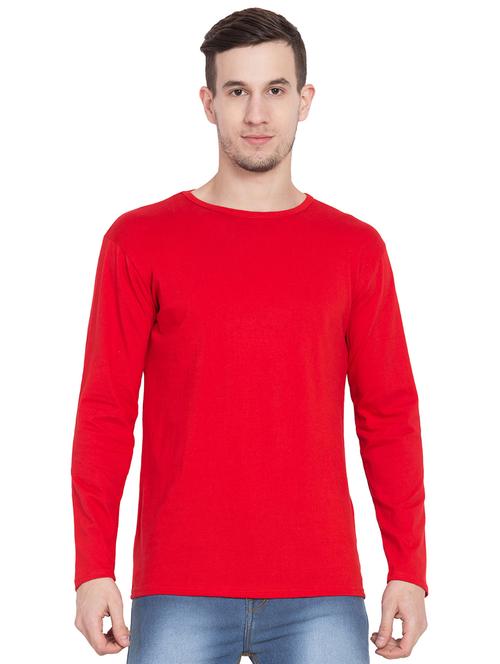 red solid tshirt - 15954884 - Very Small Image - 1