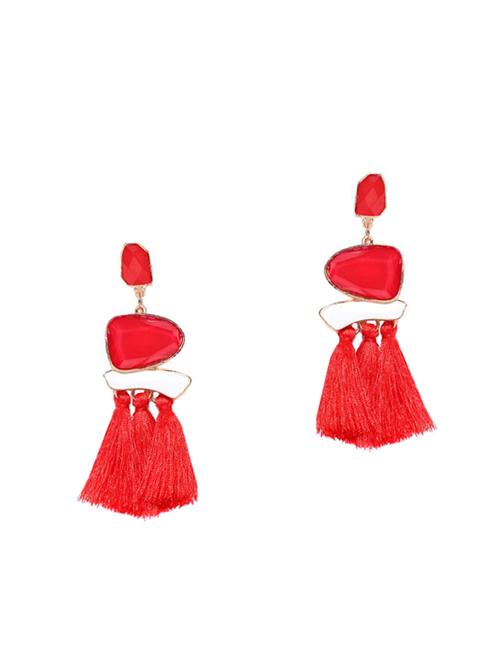 red drop earring - 15955843 - Very Small Image - 1