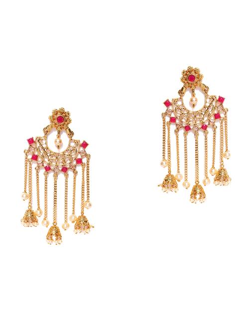 pink drop earring - 15955886 - Very Small Image - 1