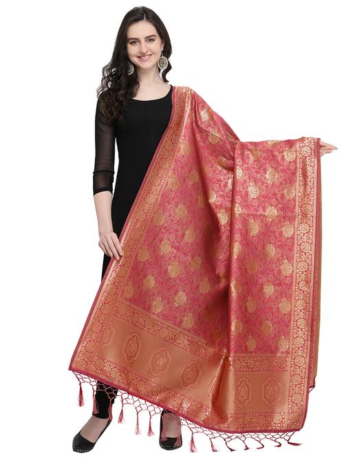 self-design banarasi dupatta - 15956884 - Very Small Image - 1