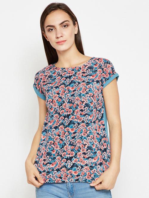 short sleeved floral top - 15956964 - Very Small Image - 1