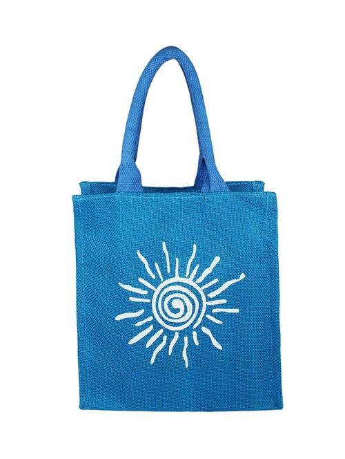 blue jute handbag - 15957123 - Very Small Image - 1