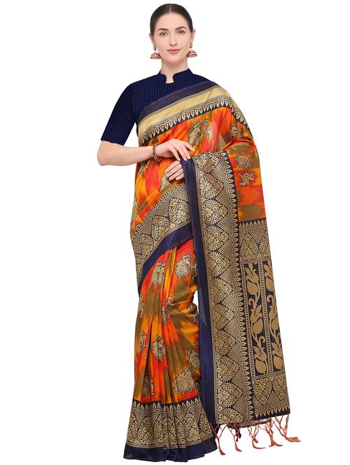 conversational mysore silk saree with blouse - 15957564 - Very Small Image - 1