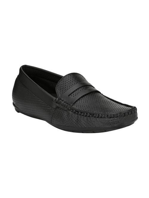 black leather slip on loafers - 15958211 - Very Small Image - 1