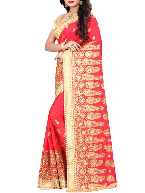 zari paisley embroidered saree - 15958289 - Very Small Image - 1