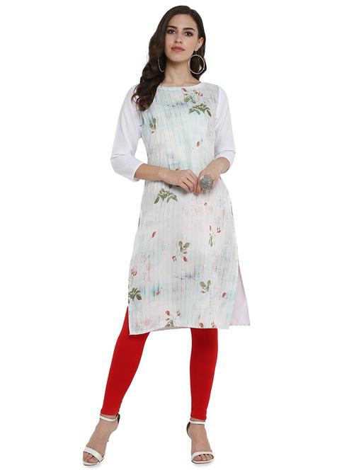 digital print straight kurta - 15958384 - Very Small Image - 1