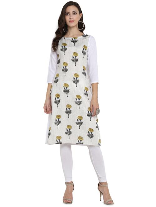 printed straight kurta - 15958388 - Very Small Image - 1