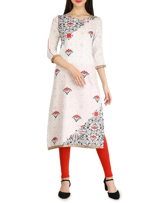 straight printed kurta - 15958637 - Very Small Image - 1