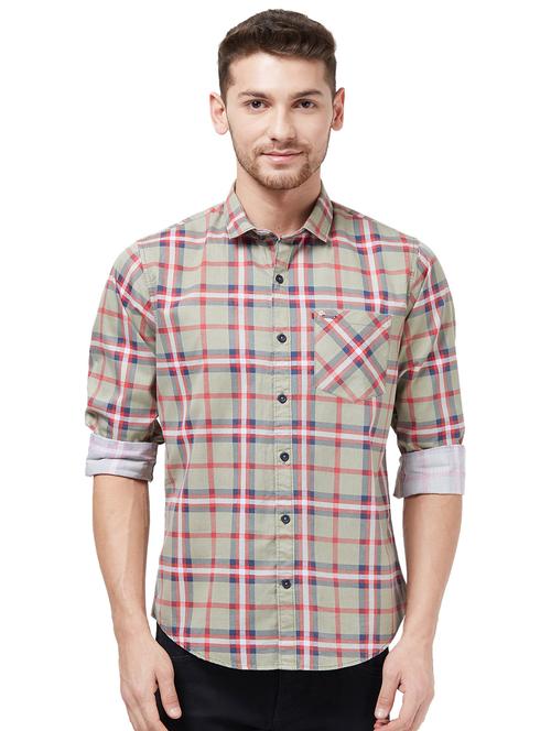 multi colored checkered casual shirt - 15958818 - Very Small Image - 1