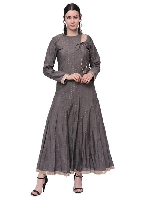 anarkali kurta with drawstring - 15958851 - Very Small Image - 1
