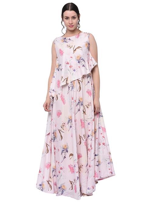 digital floral a-line dress - 15958857 - Very Small Image - 1