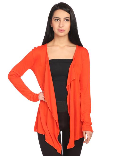 long sleeved asymmetric shrug - 15961945 - Very Small Image - 1